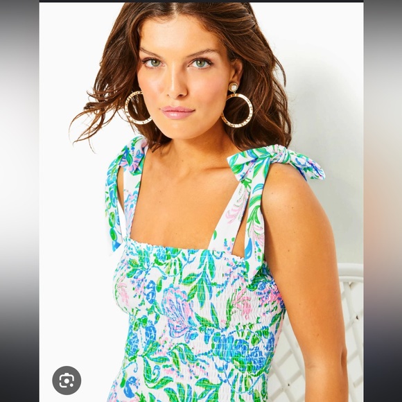 Lilly Pulitzer Kailua Smocked Maxi Dress NWT - Picture 2 of 9